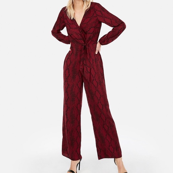 Express Pants - Express Snakeskin Jumpsuit